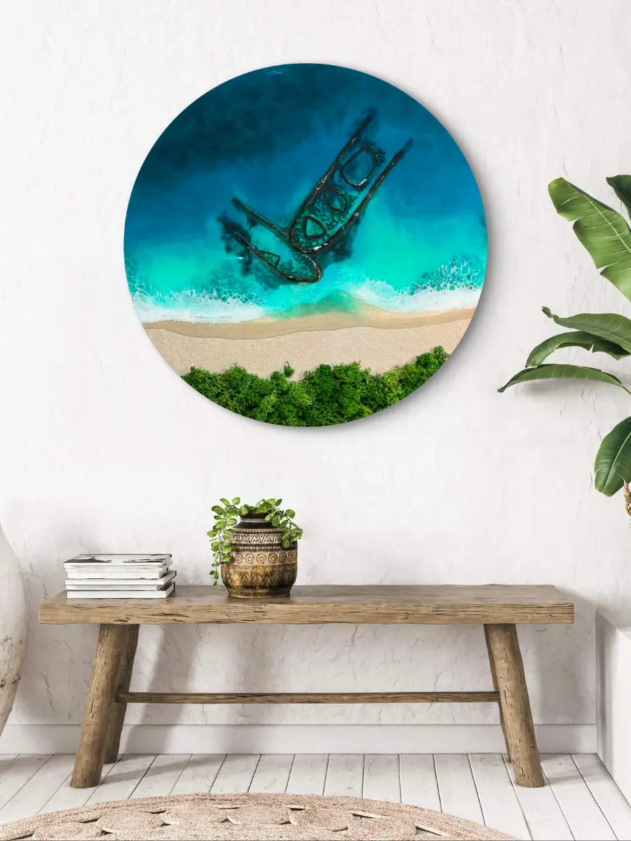 Obra Resina - Azul Caribe 01